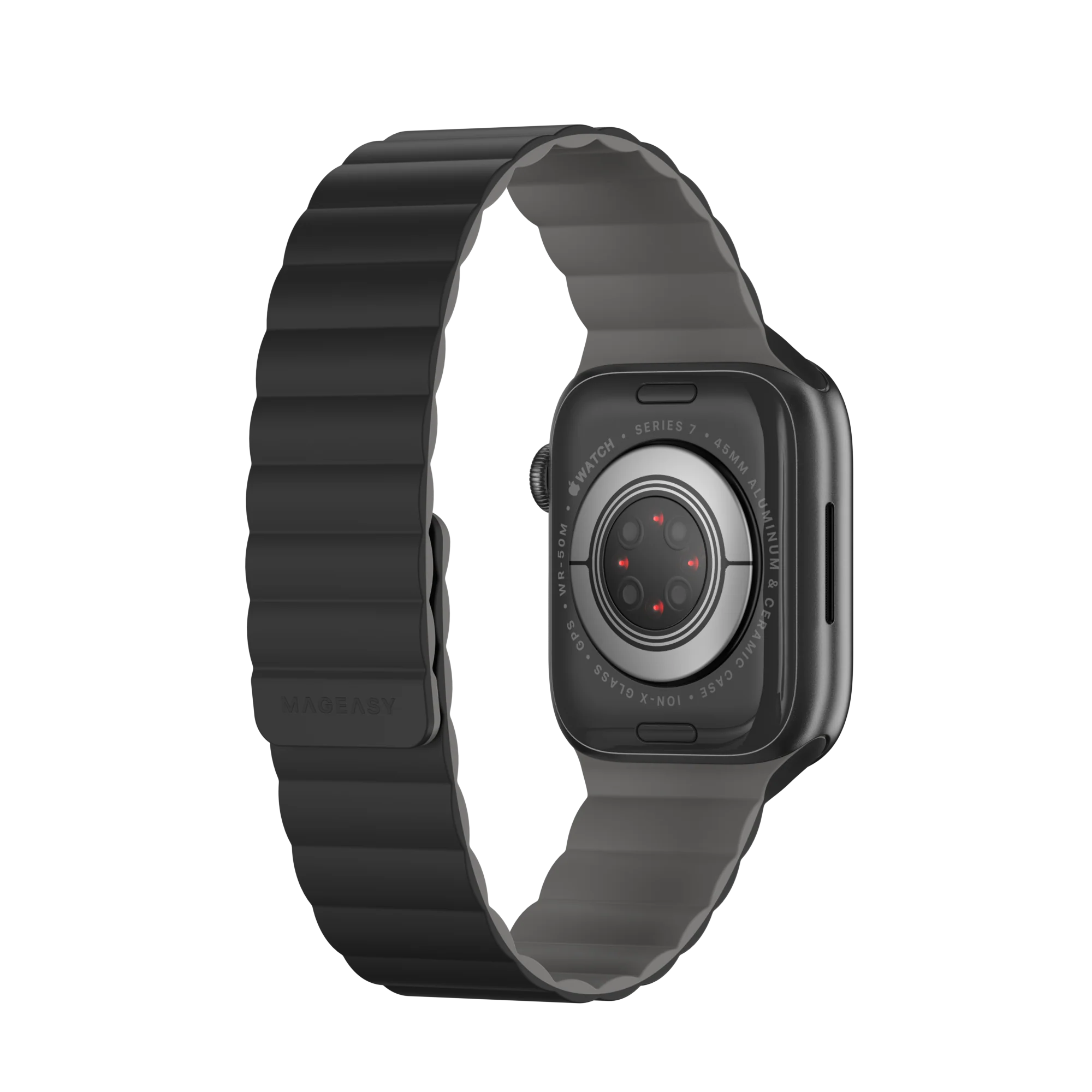 SKIN Silicone Magnetic Apple Watch Band - الصورة 3