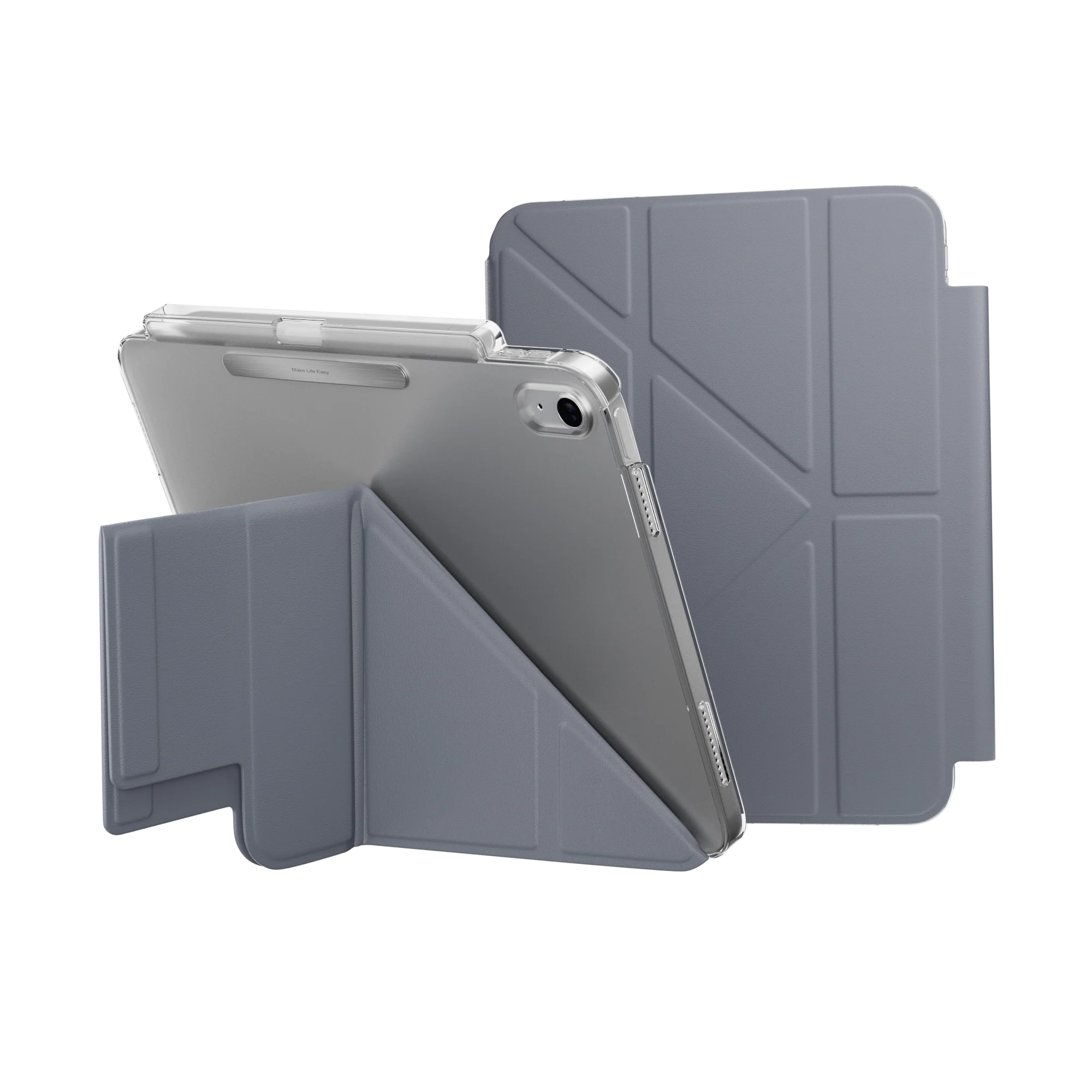 Facet with Pencil Holder Folding Folio iPad Case - Image 41