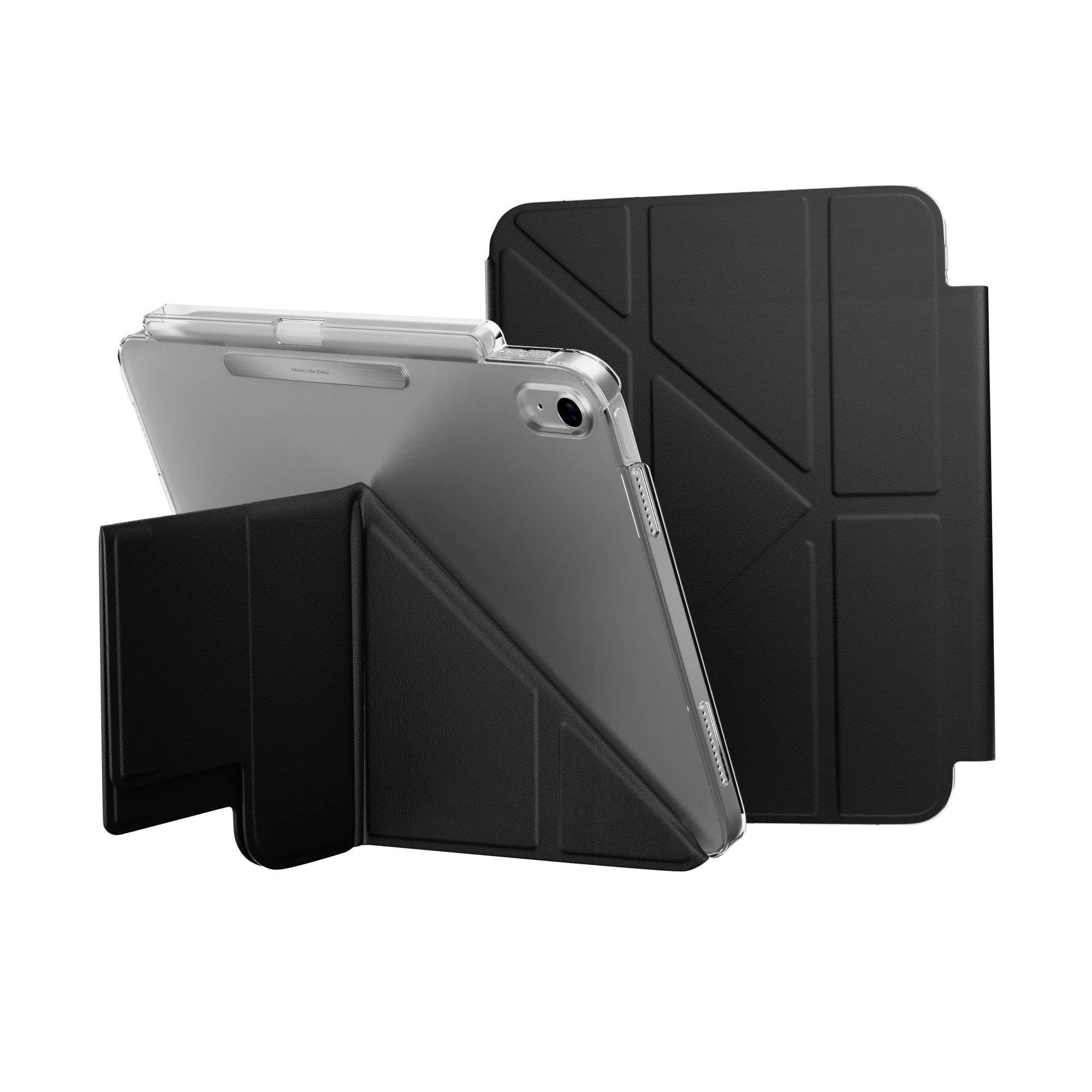 Facet with Pencil Holder Folding Folio iPad Case - Image 48