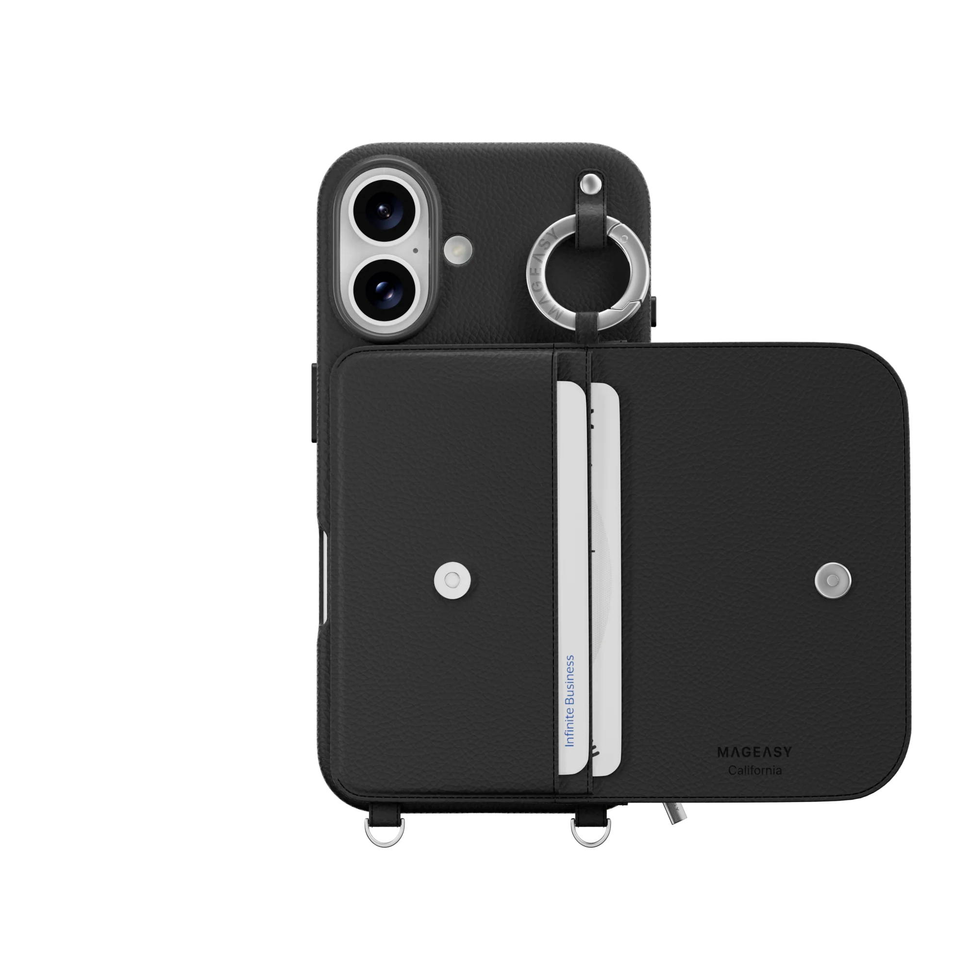 Pouch M Wallet Phone Case with Stand for iPhone 16 - الصورة 51