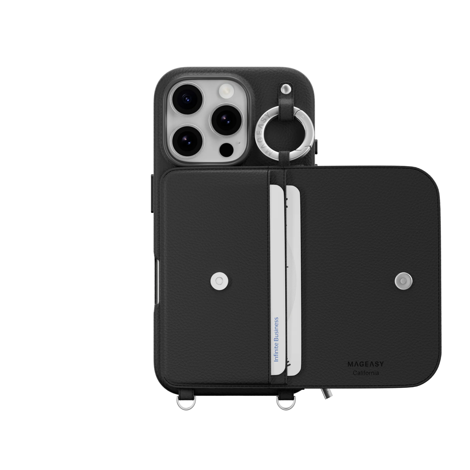 Pouch M Wallet Phone Case with Stand for iPhone 16 - الصورة 27