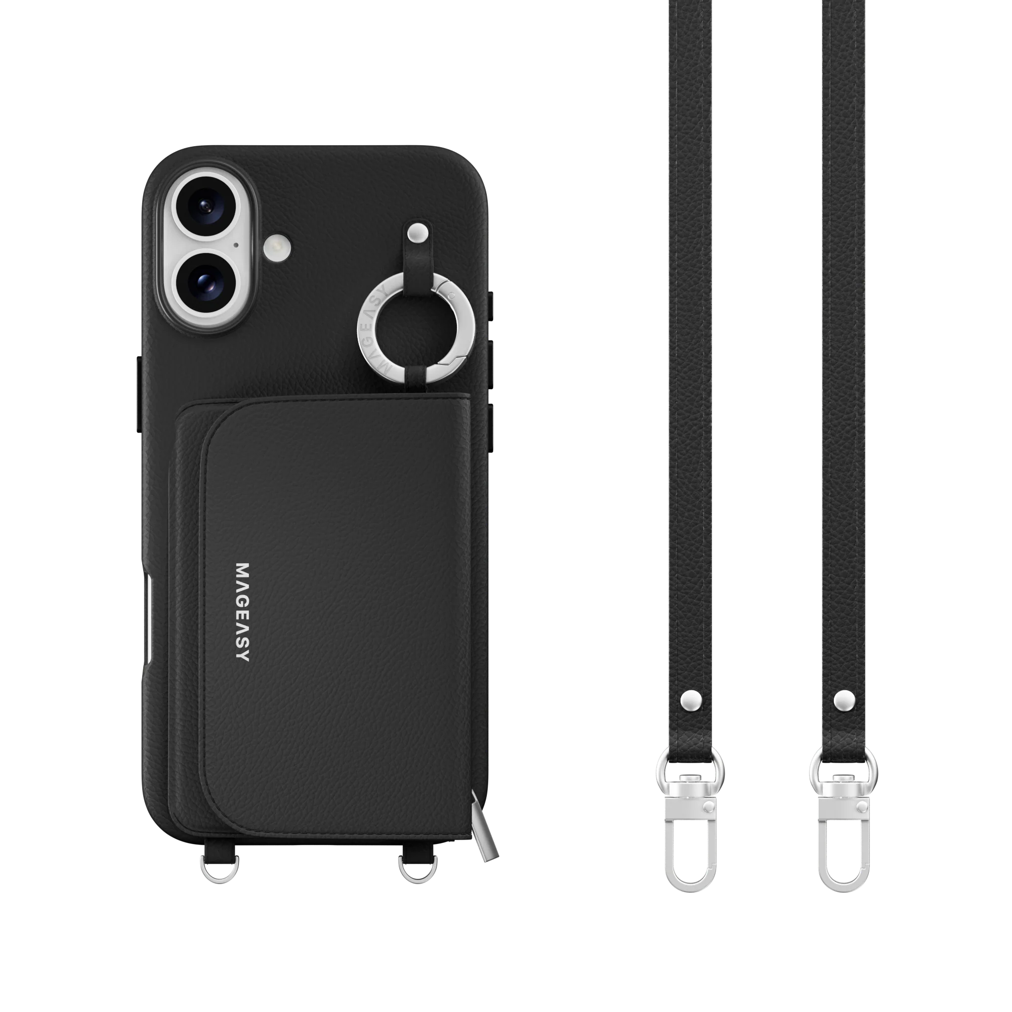 Pouch M Wallet Phone Case with Stand for iPhone 16 - الصورة 60