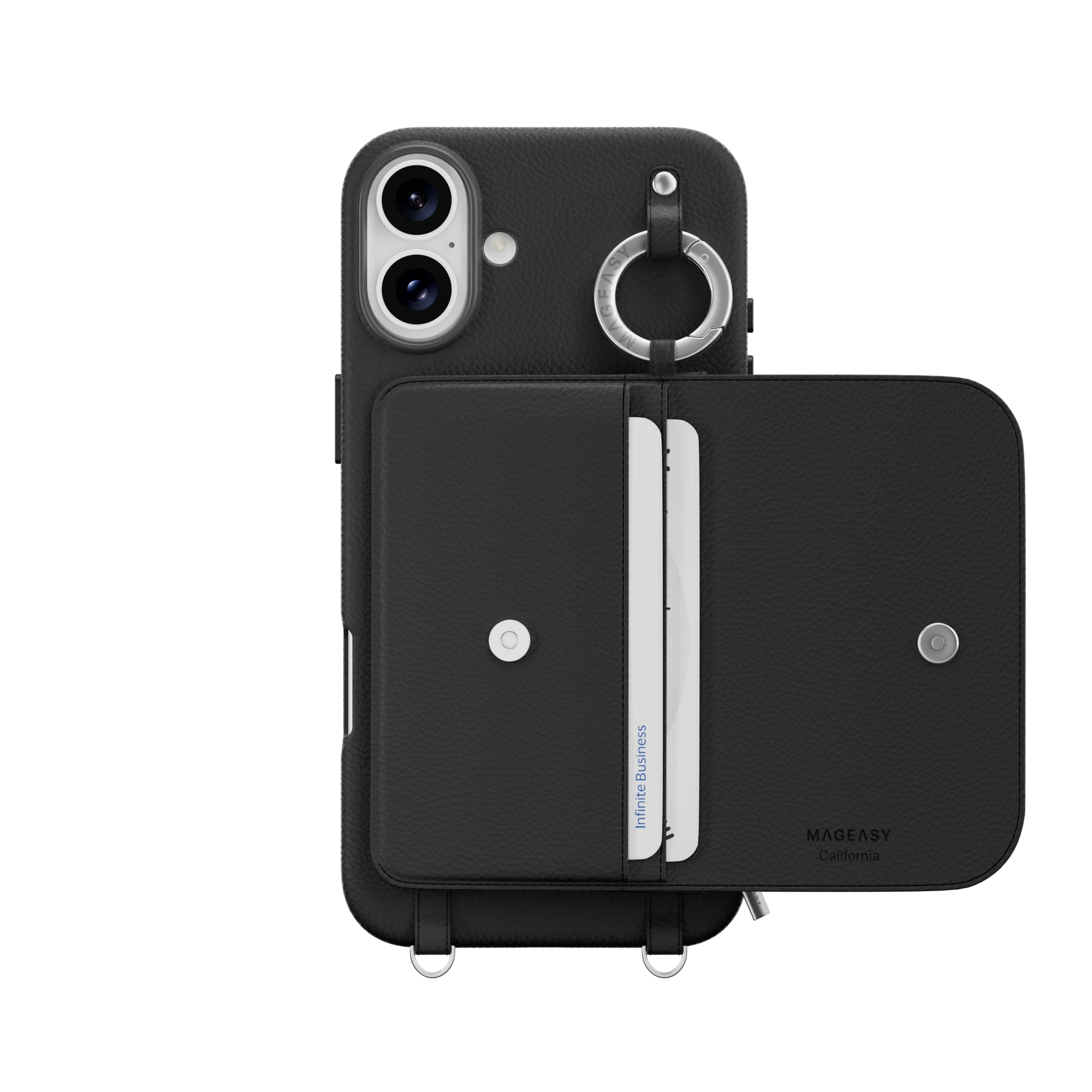 Pouch M Wallet Phone Case with Stand for iPhone 16 - الصورة 61