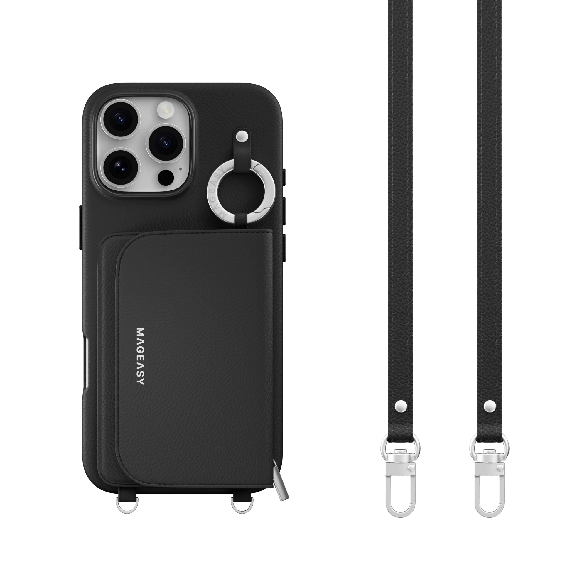 Pouch M Wallet Phone Case with Stand for iPhone 16