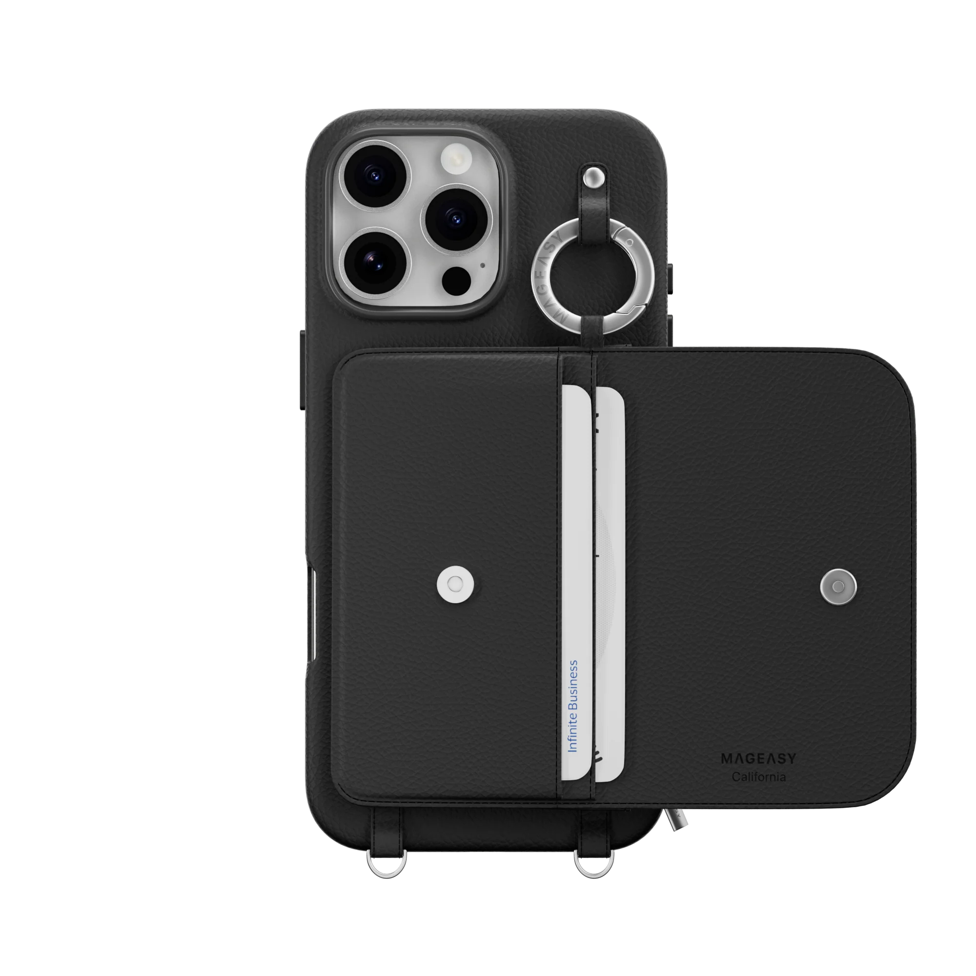 Pouch M Wallet Phone Case with Stand for iPhone 16 - الصورة 2