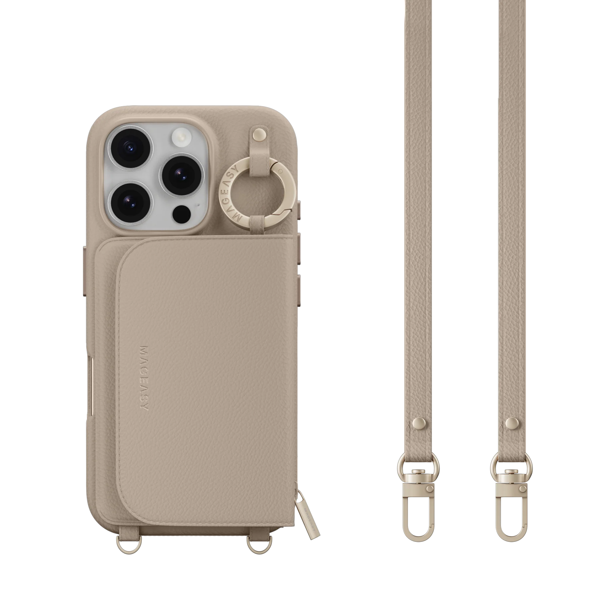 Pouch M Wallet Phone Case with Stand for iPhone 16 - الصورة 31