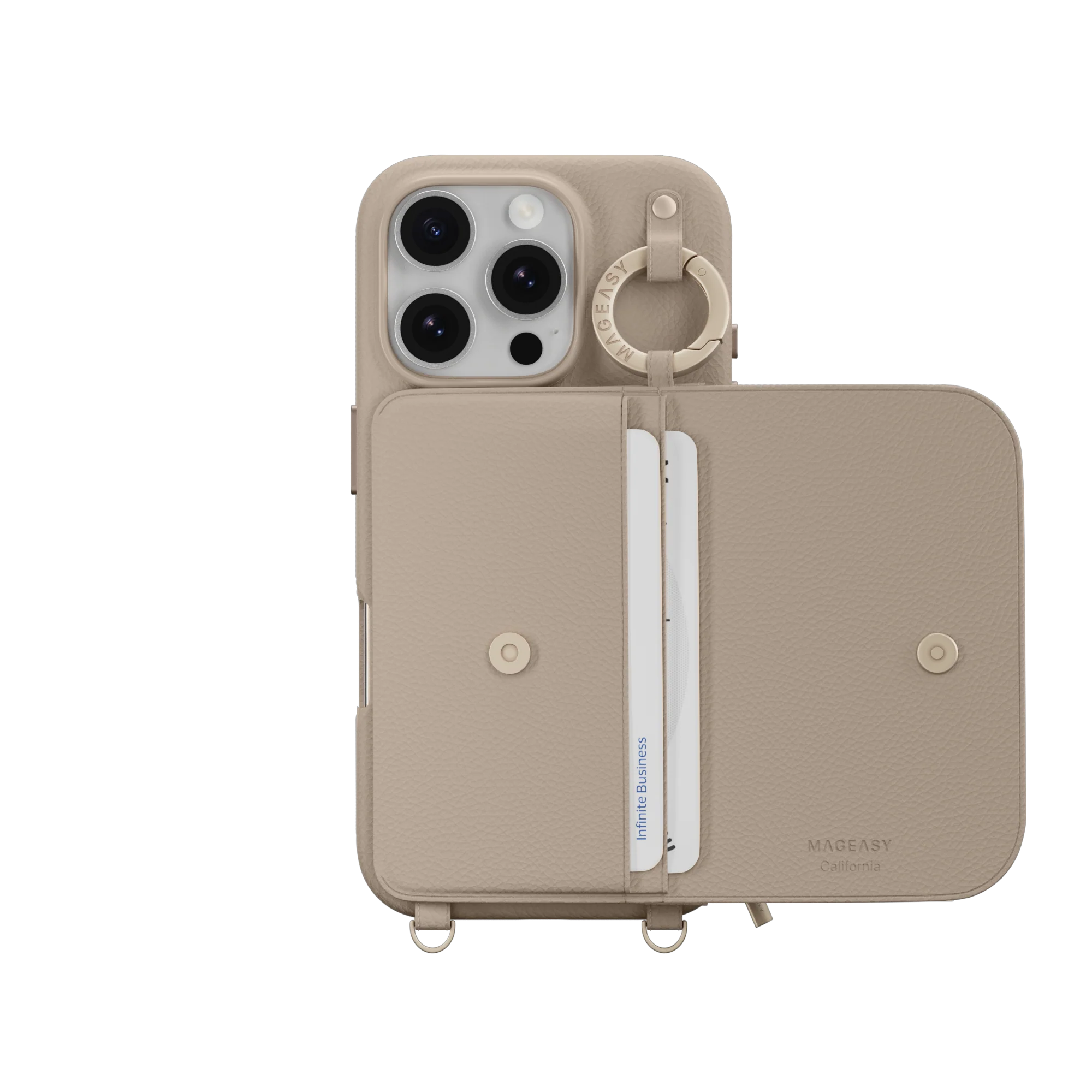 Pouch M Wallet Phone Case with Stand for iPhone 16 - الصورة 32
