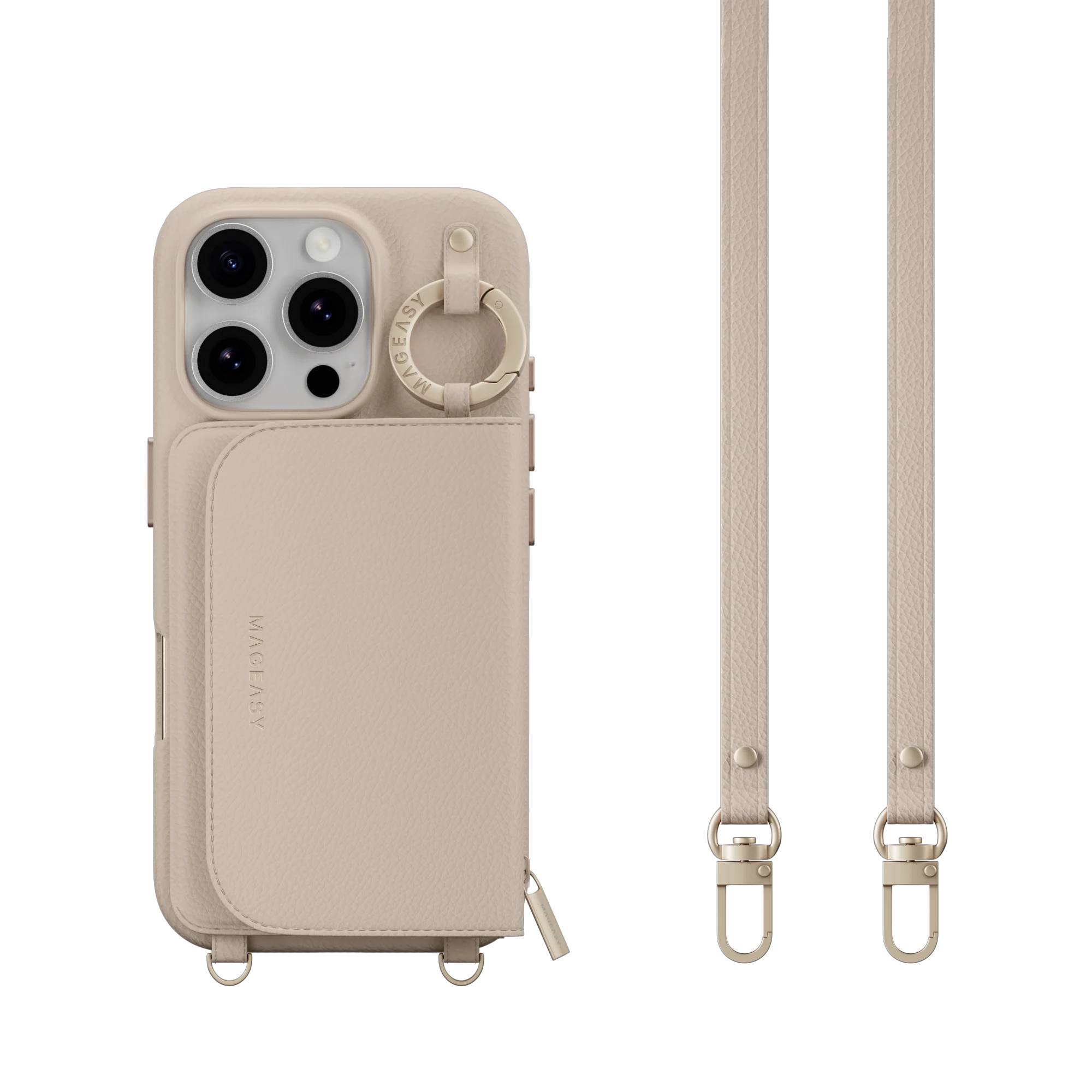 Pouch M Wallet Phone Case with Stand for iPhone 16 - الصورة 40