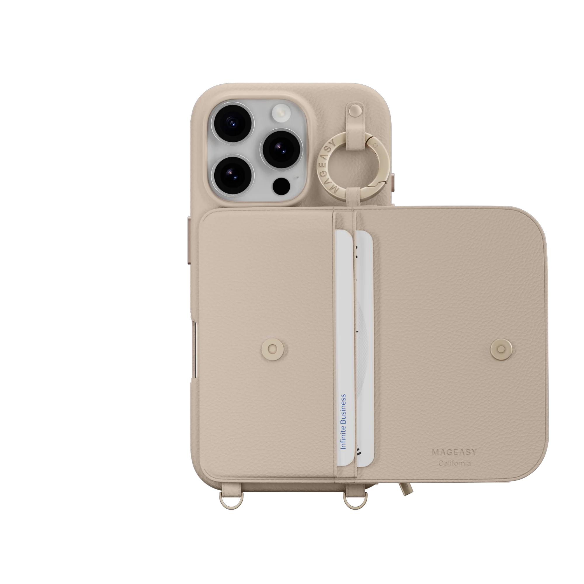 Pouch M Wallet Phone Case with Stand for iPhone 16 - الصورة 41