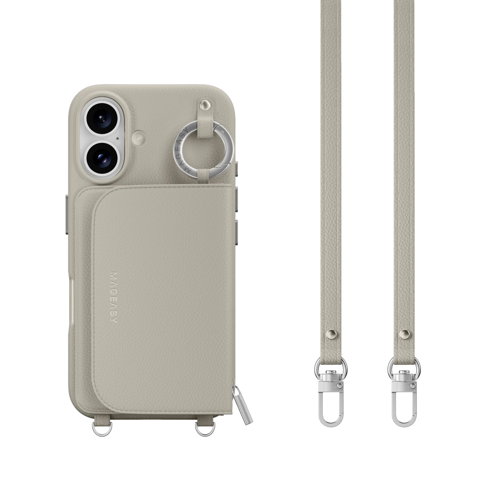 Pouch M Wallet Phone Case with Stand for iPhone 16 - الصورة 55