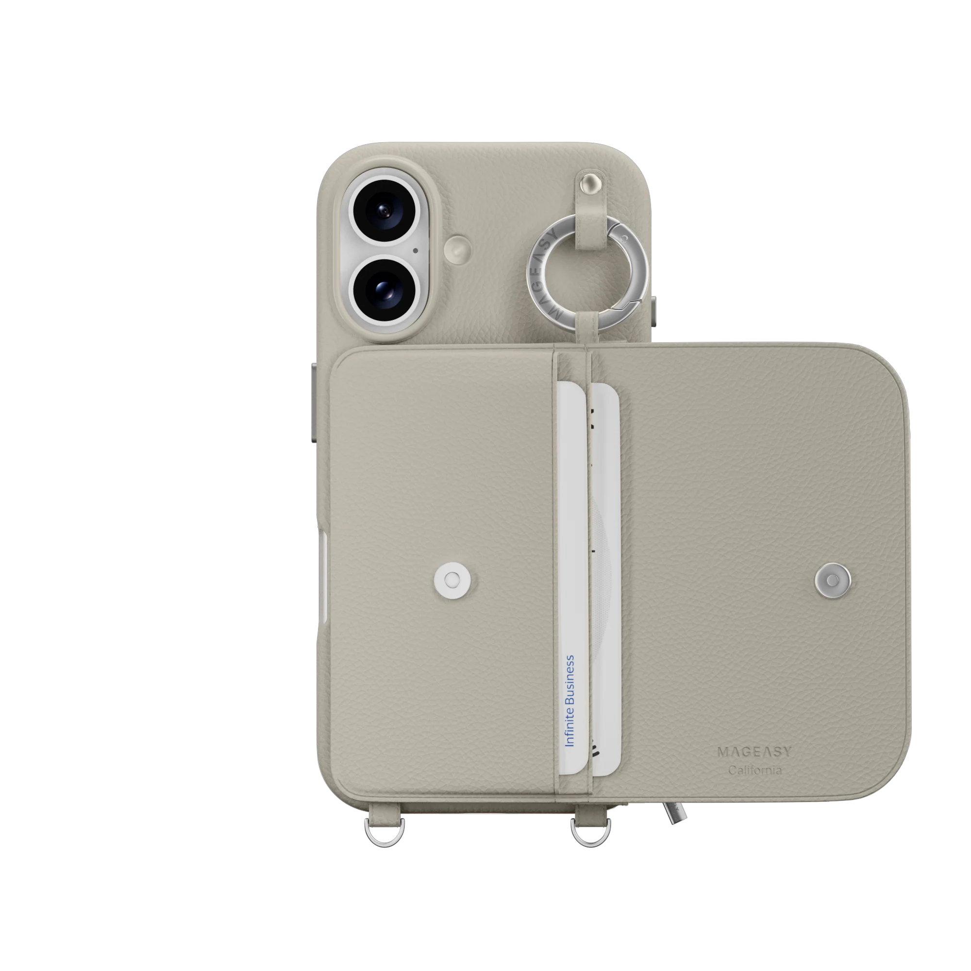 Pouch M Wallet Phone Case with Stand for iPhone 16 - الصورة 56