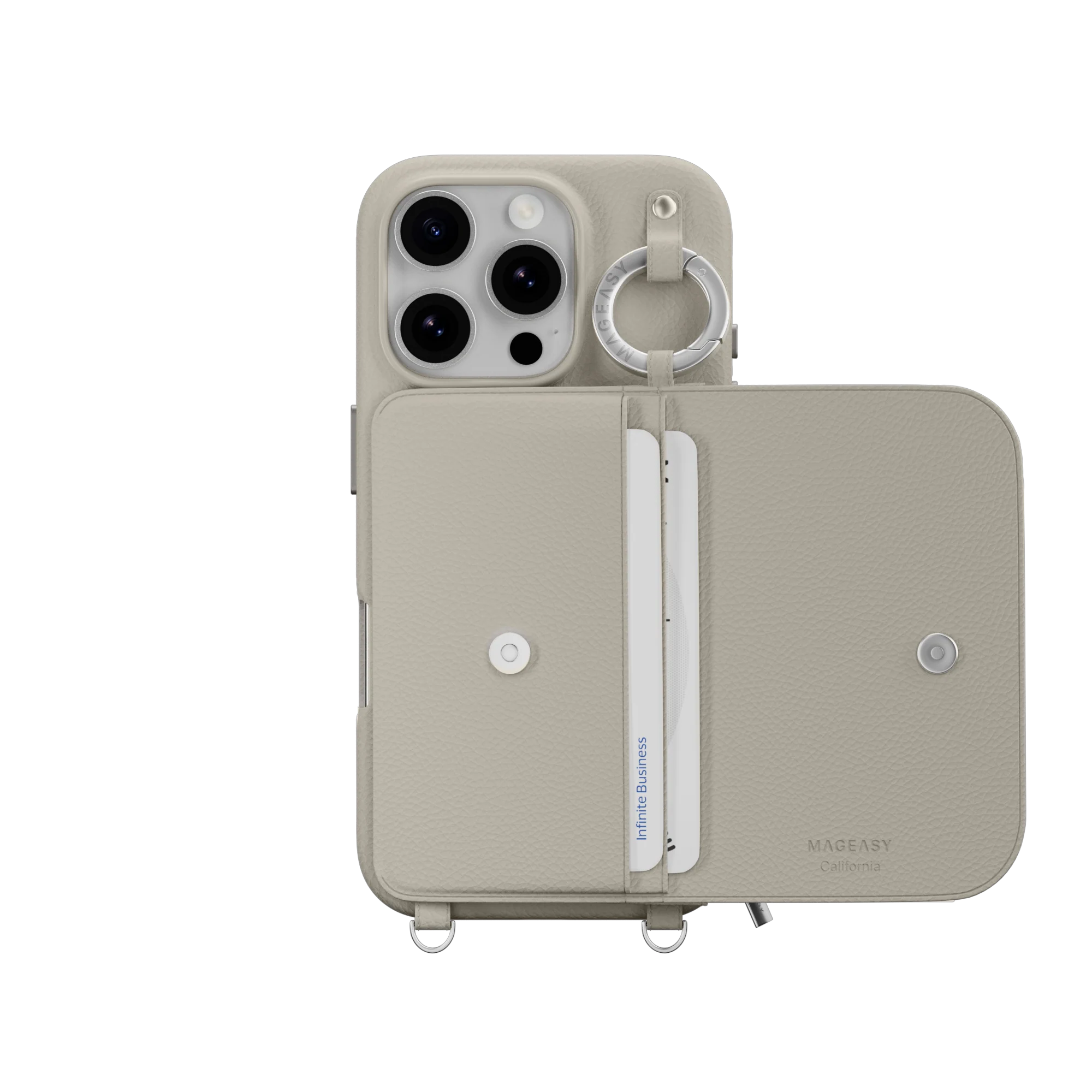 Pouch M Wallet Phone Case with Stand for iPhone 16 - الصورة 46