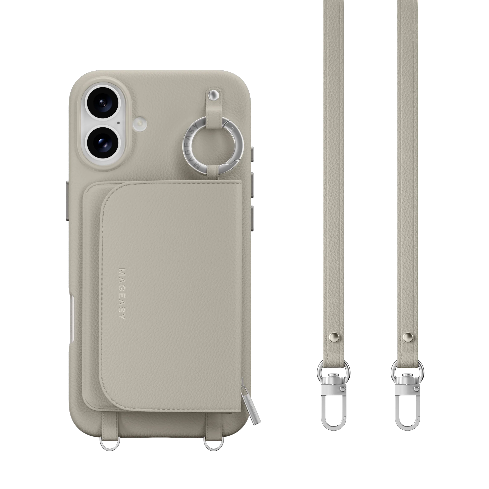 Pouch M Wallet Phone Case with Stand for iPhone 16 - الصورة 65