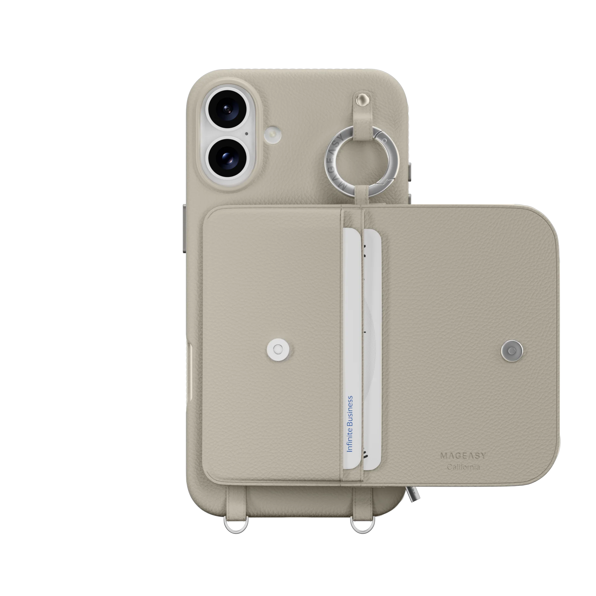 Pouch M Wallet Phone Case with Stand for iPhone 16 - الصورة 66